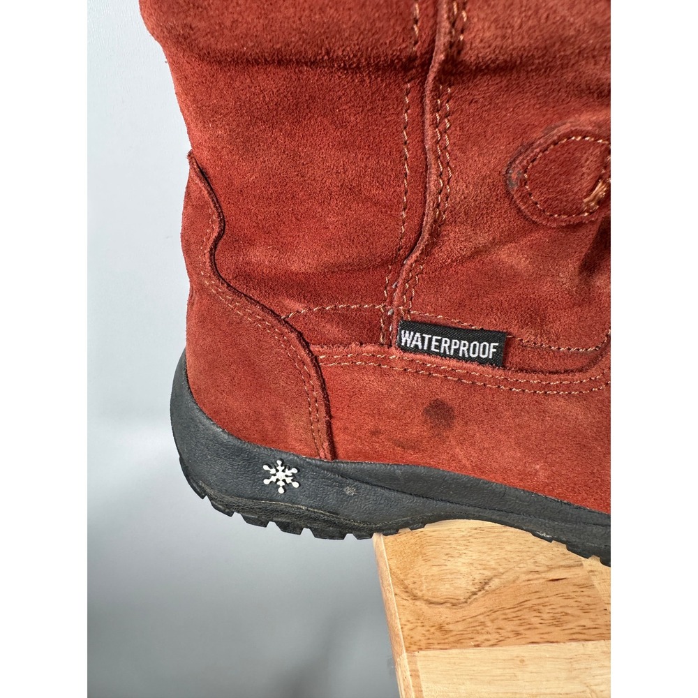 Baffin Tall Leather Boots Winter Madeleine Waterproof Suede Lace Up Size 10 - Picture 7 of 12